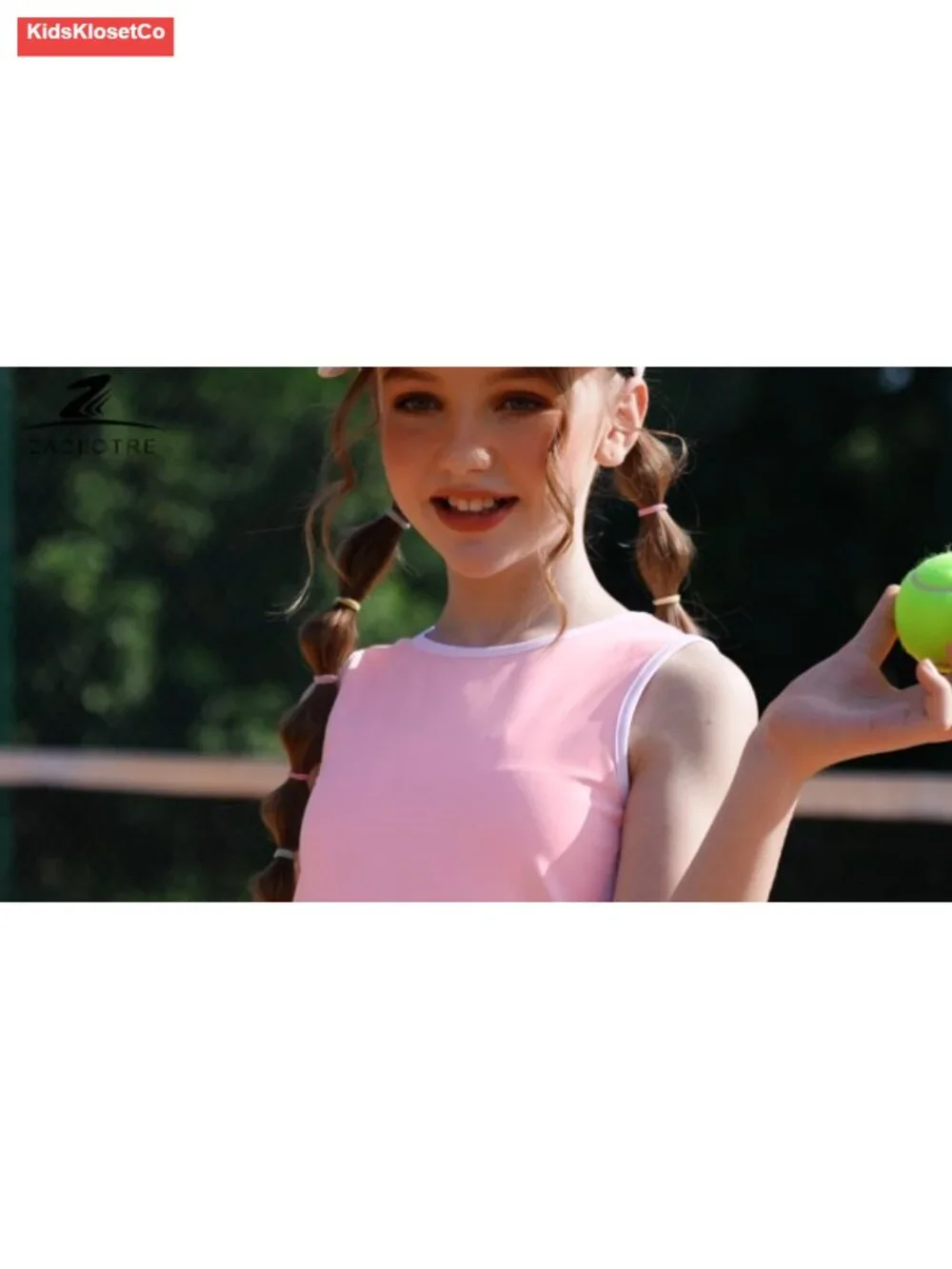 Girls Tennis Dress with Pockets Sleeveless Tank and Skort Set